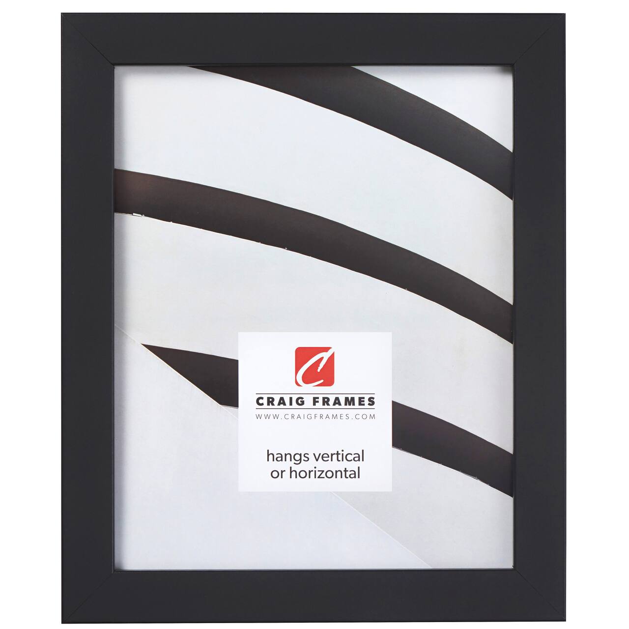 Craig Frames Essentials Mystic Satin Black Picture Frame
